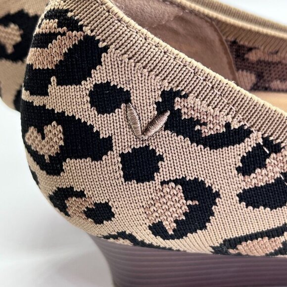 VIvala Square-Toe Wedge Margot Wedge Pro Size 7.5 (38.5) in Dark Leopard - Picture 9 of 13